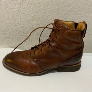 Twisted X Men's Lacer Lace Up Leather Ankle Boots Cognac MCRL001 Size 11-1/2 M